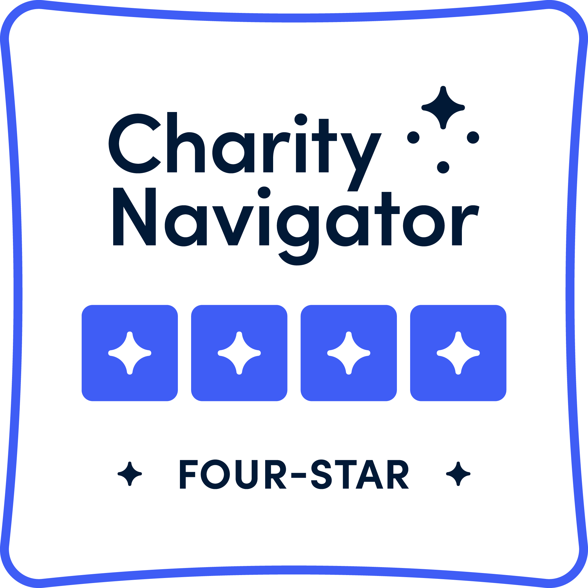 Four Star Rating Badge Full Color Four Star Rating Badge Full Color